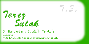 terez sulak business card